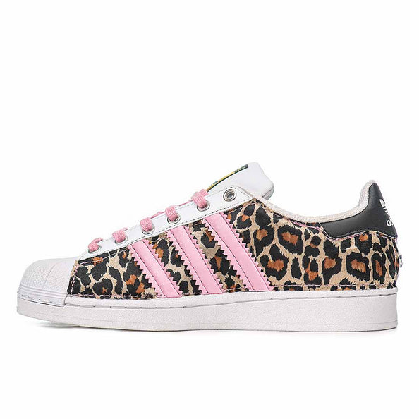 Adidas superstar leopardate strisce rosa chiaro