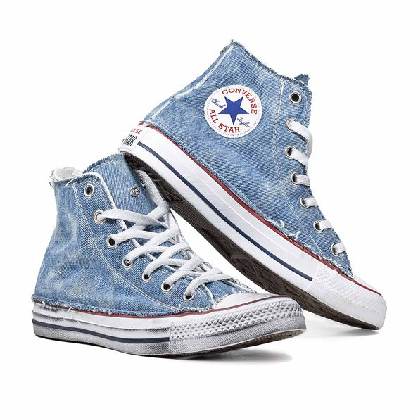 Scarpe da ginnastica converse in jeans denim