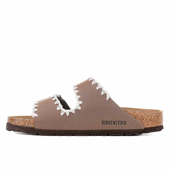 Birckenstock ricamate all uncinetto colore marrone mocha