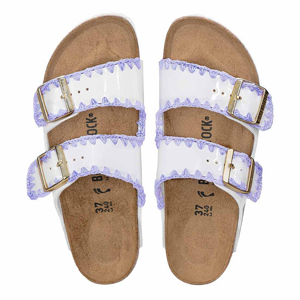 Sandali Arizona Bianchi crochet Violetto