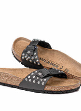 Personalizzazione Birkenstock Madrid nere con Borchiette - Outlet