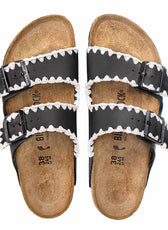 Personalizzazione Birkenstock Arizona Ricamate - Nere - Outlet