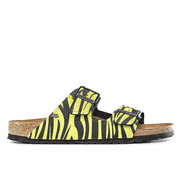 Birkenstock arizona personalizzate zebrate colore giallo neon