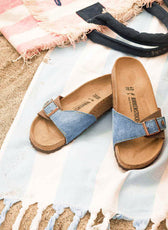 Personalizzazione Birkenstock Madrid Mocca e Denim - Outlet