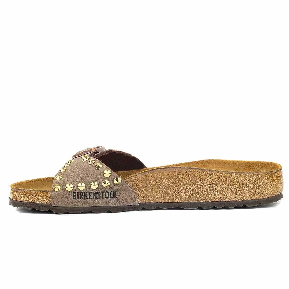 Personalizzazione Birkenstock Madrid Marrone con Borchie Oro - Outlet