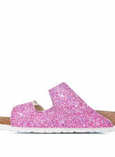 Ciabatte birkenstock con glitter fucsia 