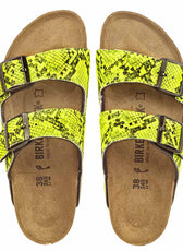 Personalizzazione Birkenstock Arizona Pitonate Giallo Fluo (neon) - Outlet