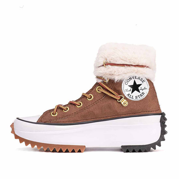 Converse all star run Hike con tessuto scamosciato e pelliccia