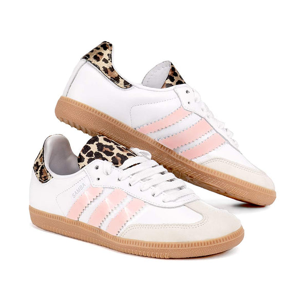 Samba animalier leopardo dettagli color rosa pastello