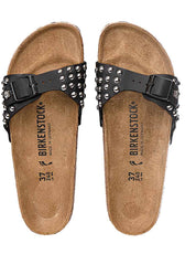 Ciabatte Birkenstock Madrid Nere borchiate