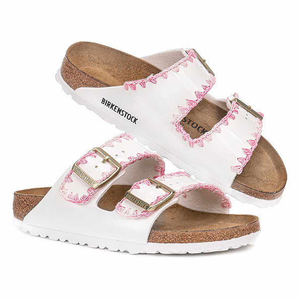 Sandali Birkenstock Ricamo Rosa