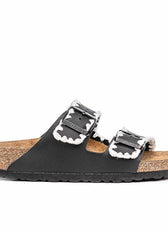 Personalizzazione Birkenstock Arizona Ricamate - Nere - Outlet