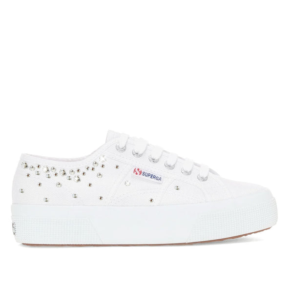 superga classic bianca con strass