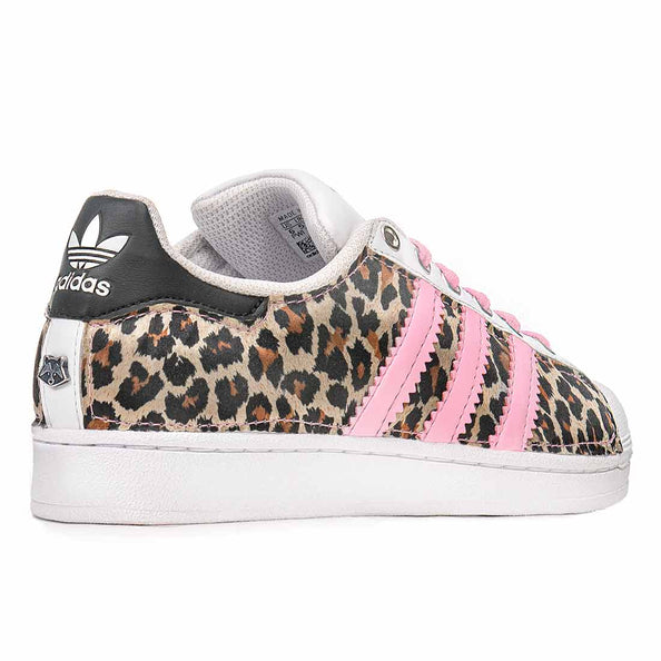 Superstar maculate con bande rosa cipria