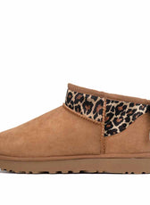UGG maculati animalier on fiocco in pizzo