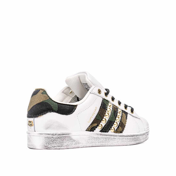 scarpe adidas superstar personalizzate militari