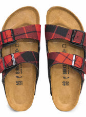 Personalizzazione Birkenstock Arizona Tartan scozzese - Rosso - Outlet