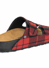Personalizzazione Birkenstock Arizona Tartan scozzese - Rosso - Outlet