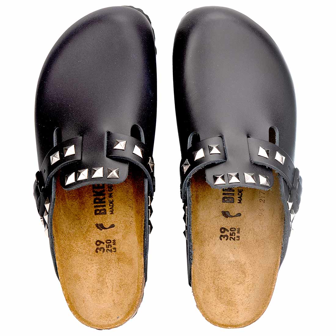 Personalizzazione Birkenstock Boston con Borchie a Piramide - Nere - Outlet
