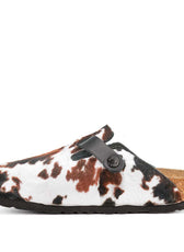 birkenstock boston nere effetto mucca color marrone