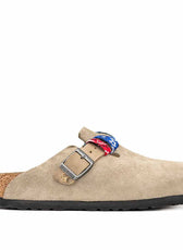 Birkenstock boston taupe con bandane