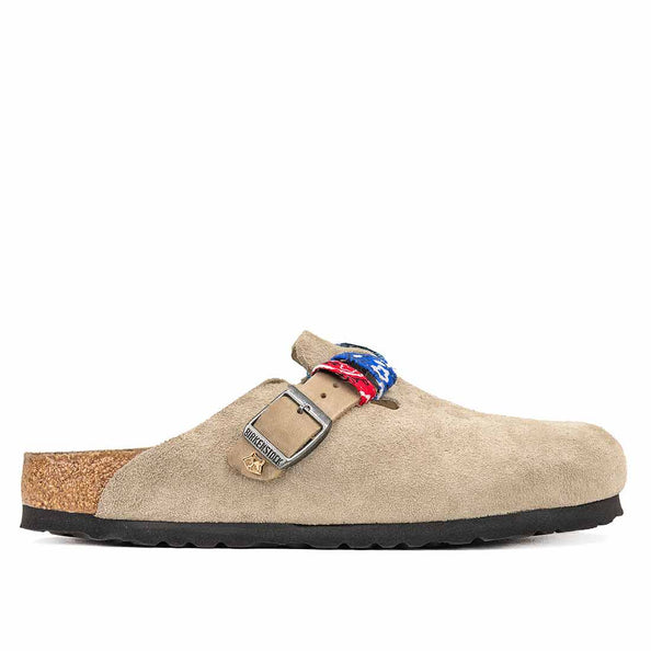 Birkenstock boston taupe con bandane