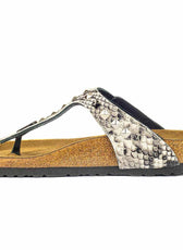 Personalizzazione Birkenstock Gizeh Pitonate con Borchie a Piramide - Outlet