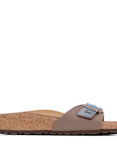 birkenstock Madrid mocca dettagli in tessuto denim 