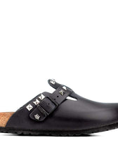 Personalizzazione Birkenstock Boston con Borchie a Piramide - Nere - Outlet