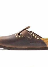 Personalizzazione Birkenstock Boston con Borchie Oro - Marroni - Outlet