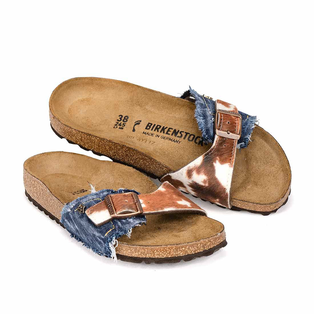 Personalizzazione Birkenstock Madrid Country - Muccato e Denim - Outlet