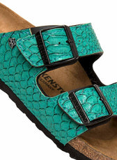 Personalizzazione Birkenstock Arizona Pitone - Verde Smeraldo - Outlet