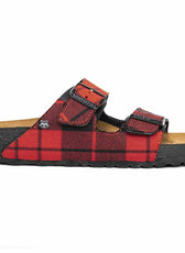 Personalizzazione Birkenstock Arizona Tartan scozzese - Rosso - Outlet
