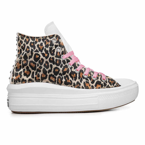 converse all star move bianche maculate