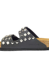 Personalizzazione Ciabatte Birkenstock Arizona con Borchie a piramide - Nere - Outlet