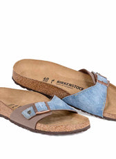 Sandalo madrid mocca in denim jeans