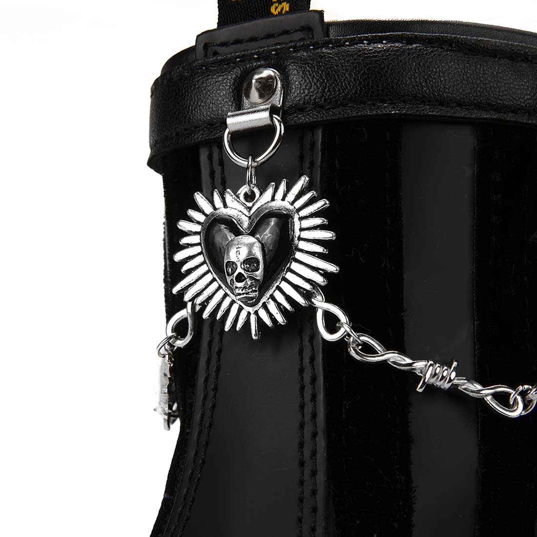 Personalizzazione Dr. Martens 1460 Goth Teschi e Croci - Outlet