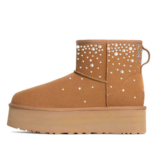ugg classic platform con strass