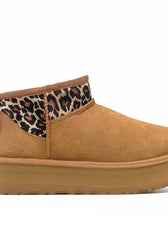 ugg ultra mini con platform leopardati