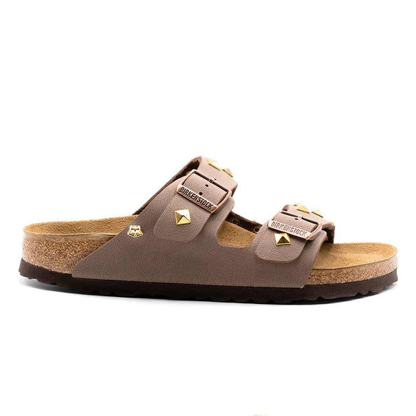 ciabatte birkenstock custom con borchie oro modello arizona