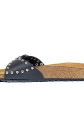 Ciabatte con borchie marca birkenstock modello madrid colore nero