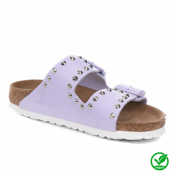 Ciabatte Vegan con borchie lilla lavanda