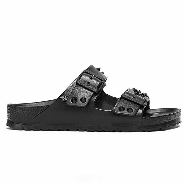 birkenstock arizona eva nere con borchiette nere lucide