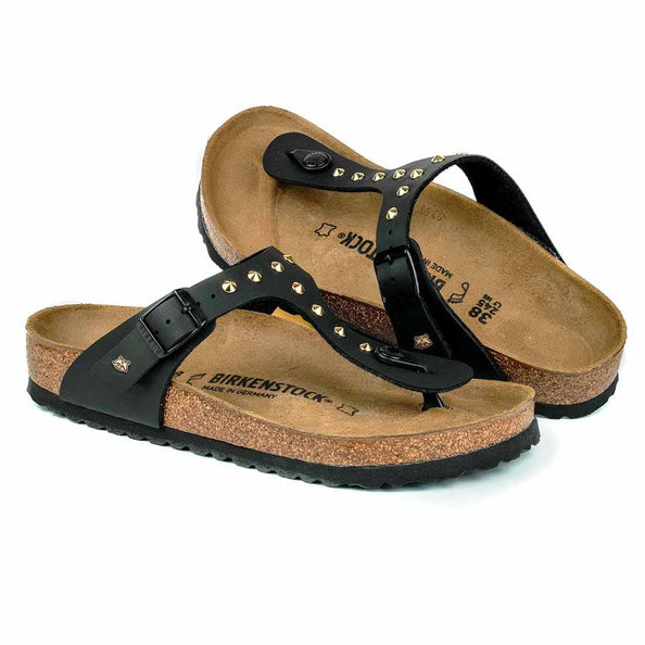 birkenstock borchiate gizeh nere