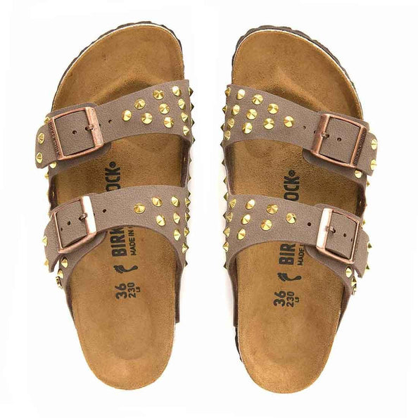 birkenstock con borchie oro