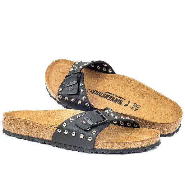 Sandali con borchie marca birkenstock modello madrid neri