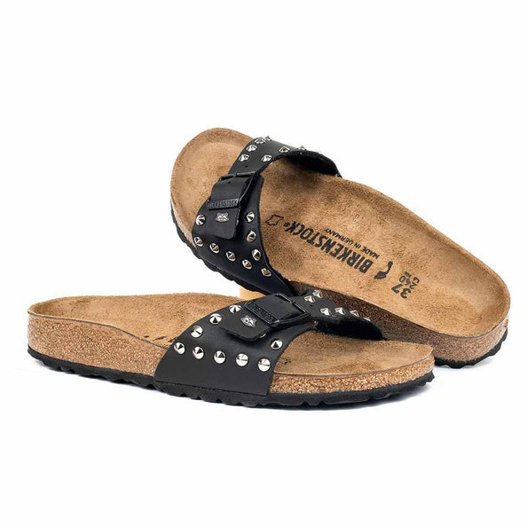 Birkenstock Madrid nere con borchie