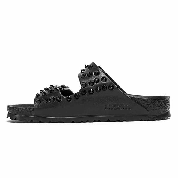 ciabatte birkenstock arizona eva nere e borchiate