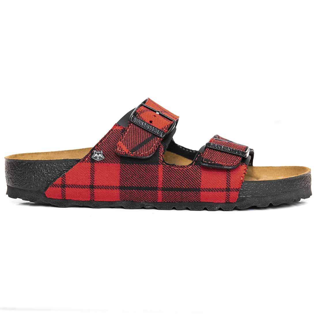 ciabatte birkenstock con tartan scozzese