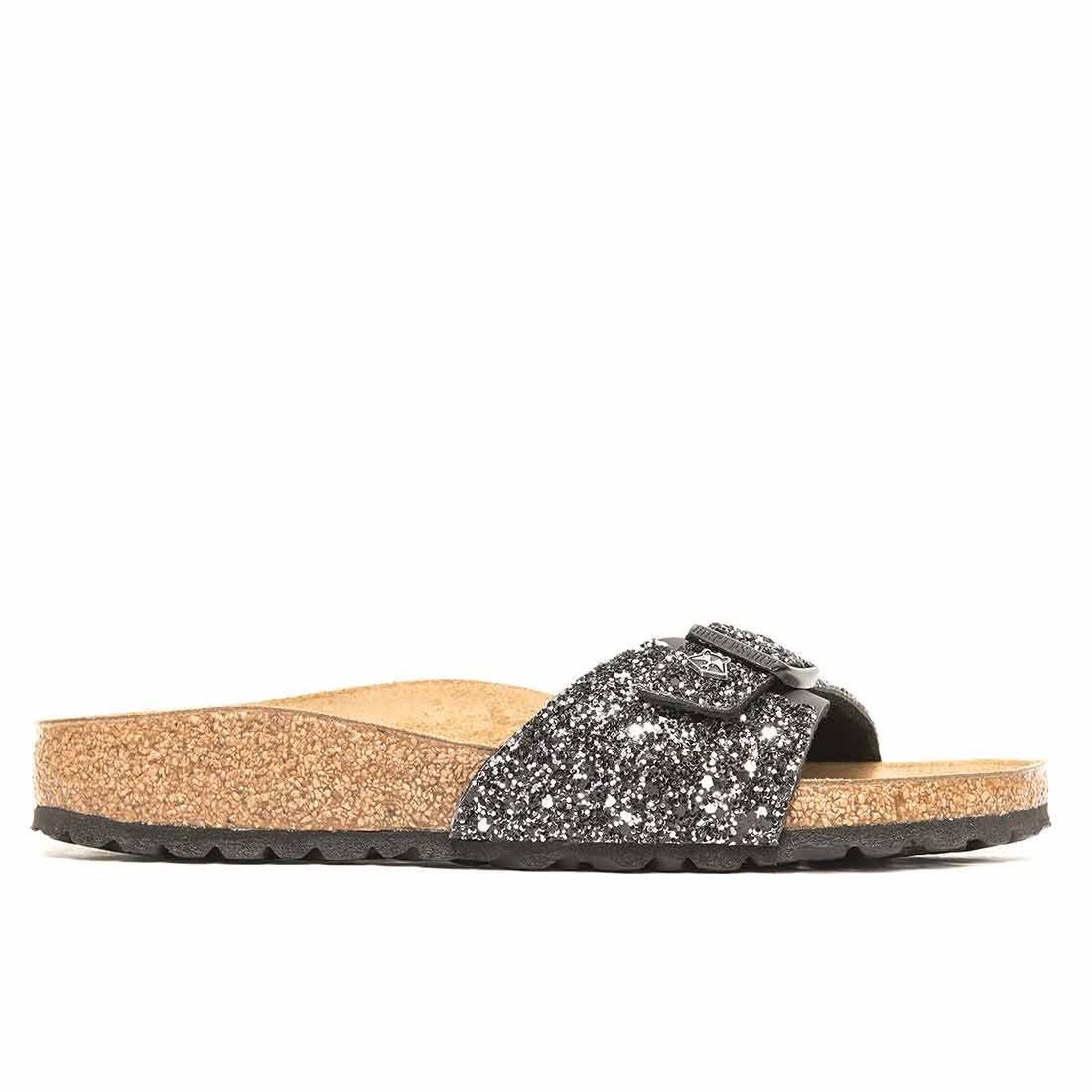 ciabatte birkenstock con brillantini neri 